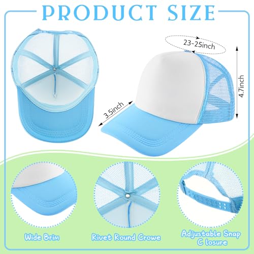 Image of 40 Pack Sublimation Blank Trucker Hat Bulk Wholesale Mesh Baseball Cap for Women Men DIY Hat Bar Party