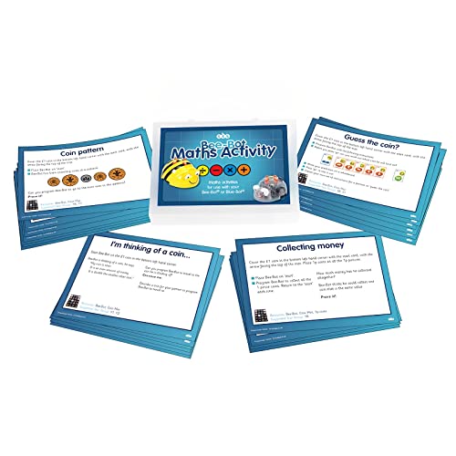 Generic Maths Activity Cards for Bee-Bot or Blue-Bot Programmable Robots - Educational STEM Learning Teaching Activity Cards, Coding Floor Robot Accessories, PR-708-IT10159
