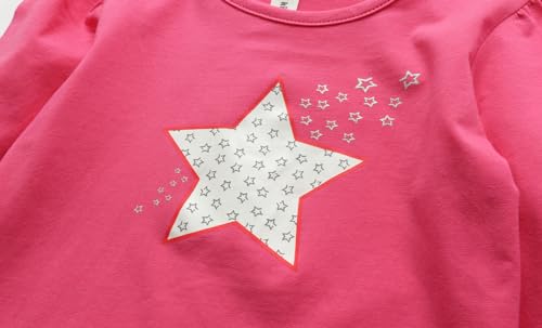 Image of Mud Kingdom Little Girls Jogger Sets Cute Stripe Stars 3 Piece School Wear