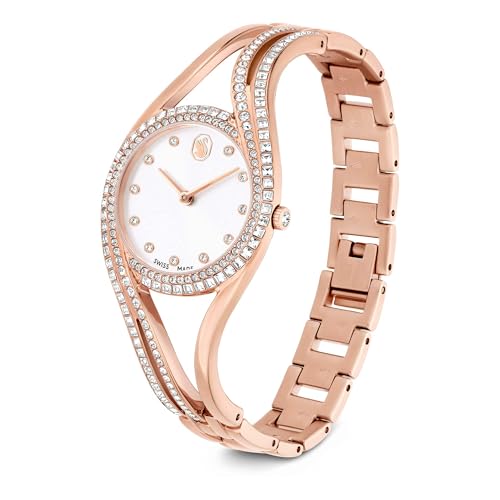 Swarovski Orologio Bangle Hyperbola, Fabbricato In Svizzera, Tono Oro Rosa, Finitura In Tono Oro Rosa - 2