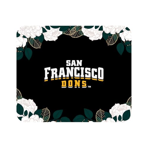 Mouse Pad, Fabric, University of San Francisco Standard/Floral White