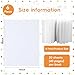 EOOUT 6 Pack White Hardcover Blank Book 6x8 Inch, 40 Pages Hardcover Blank Book for Kid to Write Stories Draw Sketch, Unlined Thick Perforated Pages