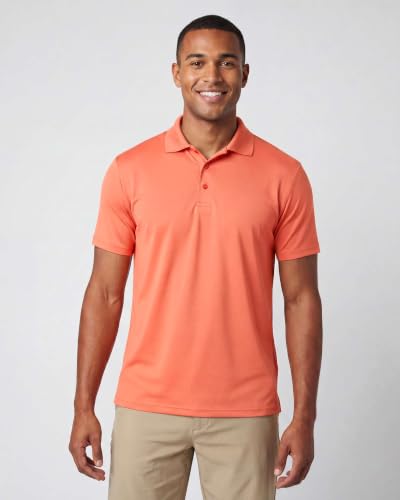 Image of 3 Pack:Mens Quick Dry Fit Polo Shirt Short Sleeve Golf Tennis Clothing Active Wear Athletic Performance Tech Sports Essentials Moisture Wicking Casual Dri-Fit T Shirts Set