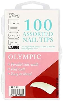 The Edge Nails 100 Assorted Nail Tips - Olympic