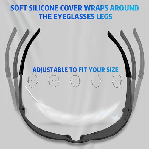 Image of Salfboy Safety Glasses Ansi Z87.1 Clear Safety Glasses Bulk Impact Resistant Lens Protective Eyewear for Men Women