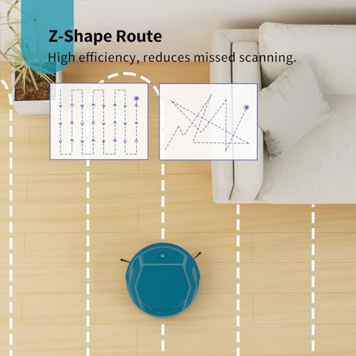 OKP K2P 3000Pa Robot Vacuum Cleaner, 150 Mins Runtime, Strong Suction, Tangle-Free, Precise Obstacle Detection, Smart Self Charging Robotic Vacuums, Ideal for Pet Hair