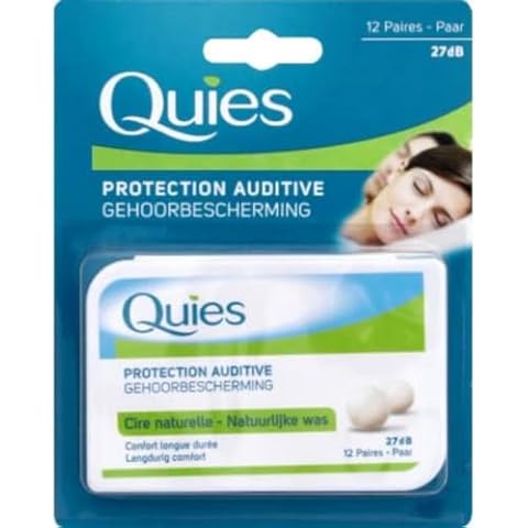 Quies Natural Wax Earplugs, 12 Pairs Cover