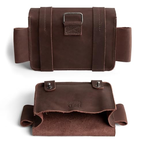 Image of Hide & Drink, Empty First Aid Bag, Mini Medical Storage Pouch, Rectangular Bag for Survival Kit, Full Grain Leather, Handmade