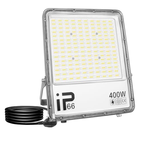 RIGIDON 1 Pcs Outdoor Flood LED Work Light, 400W 40000 LM Floodlight