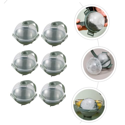 Molde de plástico para hielo en esfera 12 pcs verde miniatura 3