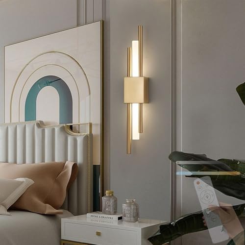 Aplique de pared 2700K-6500K lineal para cambiar la luz de salas y dormitorios sin levantarte