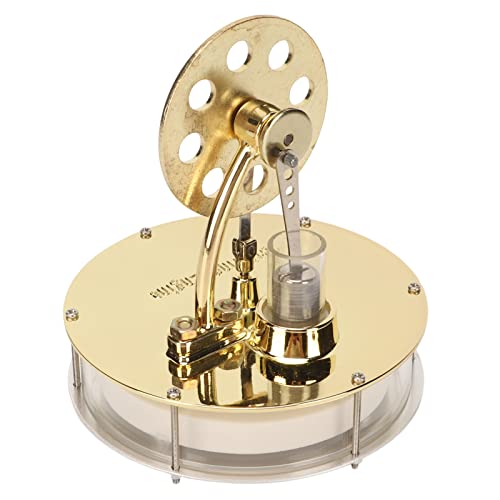 Modelo de Motor de Motor Stirling, Modelo de Generador de Energía Eléctrica de Baja Temperatura Aleación de Zinc Acero Inoxidable Durable Usable para el Aprendizaje Físico Cover