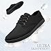 Black Sneakers for Men Dress Casual Formal Shoes Business Loafers Fashion Lightweight Walking Man Size 12