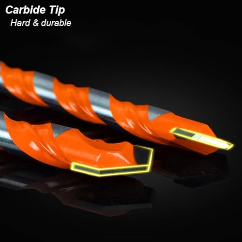 Broca de carburo de tungsteno 6 mm para concreto y madera miniatura 6