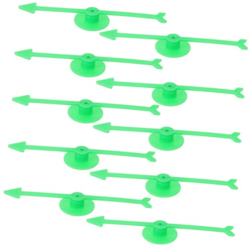 Ciieeo 10pcs Suction Cup Turntable Pointer Game Spinners Bright Colors Plastic Game Arrows for Wall or Door Mounting