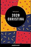  JAHRESPLANER FÜR CHRISTINA: Bullet-Journal Style - personalisiert für den Namen Christina - eine Seite pro Tag - Geschenkidee für Frauen