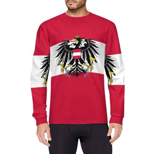 Austria Austrians Flag Long Sleeve Cycling Jersey Breathable Crewneck Mountain Bike Pullover Shirts Jacket S