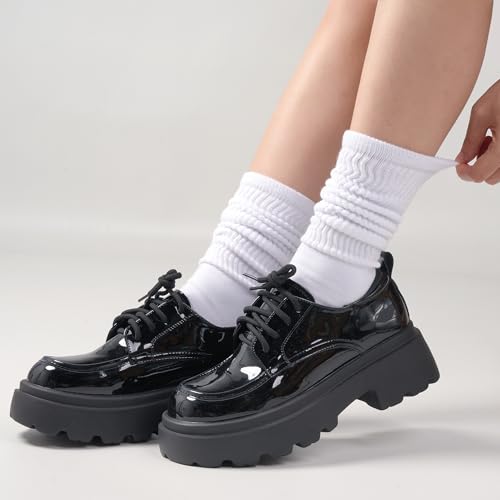 Image of Grip Pilates Socks for Women, Yoga Slouch Socks with Grip for Barre Workout Hospital Long Scrunch Slipper Socks