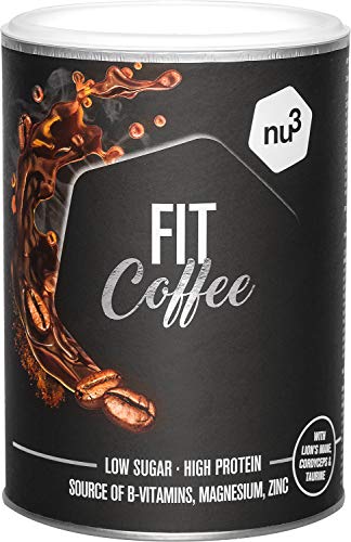 nu3 Fit Protein Coffee 270g - Proteinkaffe mit 17,6 g Protein pro Portion - enthält die Vitalpilze Lions Mane und Cordyceps - mit Magnesium, Zink und Vitamin-B-Komplex - pre- oder post workout Drink