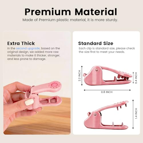 Image of Lockable Pee Pad Clips, with Adhesive Tape, for Indoor Wall Pads Secured, Extra Thick Clamps for Silicone Puppy Pad Holder Tary Secured, Tight Strong Clamp for Dogs, Cats Training