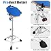 EASTROCK Practice Drum Pad Stand Bundles, 12 Inches Double Sided Silent Silicone Drum Pad, Silicone Dumb Drum with Drum Stand, Drumsticks and Storage Bag for Beginners,blue