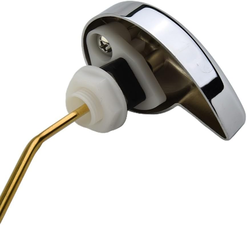 Toilet Tank Flush Lever Chrome Handle Replacement Zinc Alloy Fitting Side Wrench for TOTO Bathroom Plumbing Repair Parts Assembly Kit