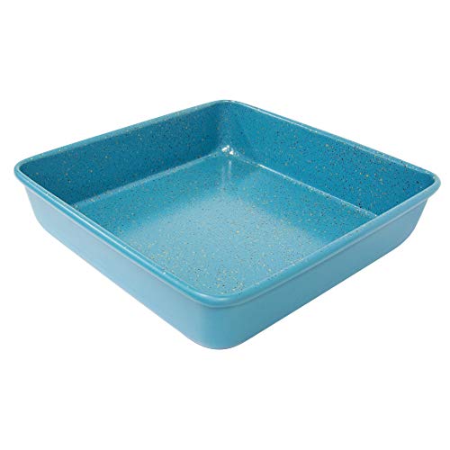 Casaware Ceramic Coated Nonstick Heavy Weight 9-Inch Square Cake Pan (Blue Granite) #TOP1