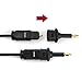 MOBOREST Digital Fiber Optic Toslink to 3.5mm Jack (Mini Toslink) Plug Adaptor Digital Optical for Audio (2Pack)