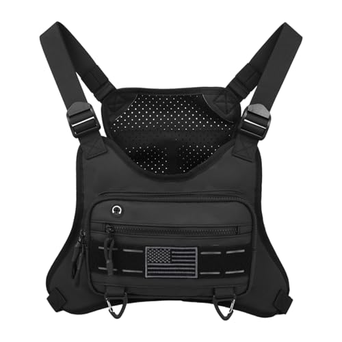 Outdoor Sports Chest Bag Adjustable EDC Travel Chest Pack Anti-Theft Multi-Functional for Workouts Cycling Hiking Motorcycle Accessories