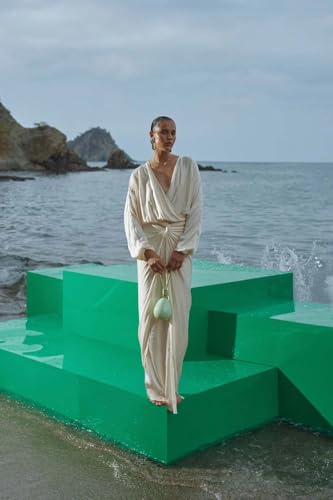 BAOBAB Women's Deep-V Maxi Dress - Alexa3