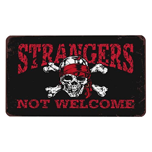 Tapis de souris Cool Strangers Not Welcome pour le jeu et le bureau en 36 x 60 cm