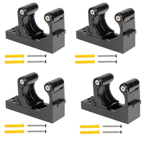 TOBEOME 4 Piezas Gancho Montaje Pared para Bicicletas Estante Estacionamiento para Bicicletas Hebilla Estacionamiento Bicicletas Carretera Estante Pared Soporte Vertical Interior Negro