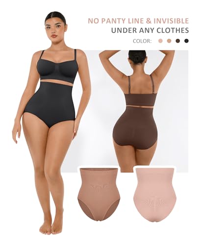 FeelinGirl Body Shaper Tummy Control Shapewear Underwear High Waisted Sculpting Briefs Panty Girdle4