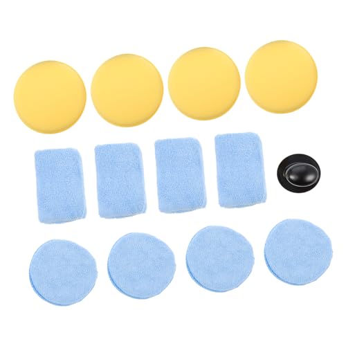 iplusmile 13pezzi Tamponi in Spugna Per Lucidatura Manuale Auto Per Applicazione Di Cere e Sigillanti Riutilizzabili e Delicati