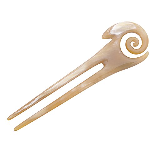 Marycrafts Buffalo Horn Hair Fork Hair Pin Hairpin Hair Accessories Ram Symbol Handmade image 4