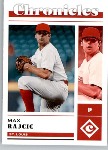 2023 Panini Chronicles Base # 29 Max Rajcic St. Louis Cardinals Official Baseball Card in Raw (NM or Better) Condition