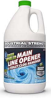 Green Gobbler Ultimate Main Drain Opener | Drain Cleaner Hair Clog Remover | Works On Main Lines, Sinks, Tubs, Toilets, Showers, Kitchen Sinks | 64 fl. oz.