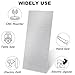 ZUQIAN 4 Pack 6061 T6 Aluminium Metal Sheet 6 x 12 x 1/16 Inch Thickness Flat Plain Plate Panel Aluminium Metal Plate Sheets with Protective Film, Aluminum Sheet for Crafting - Finely Polished