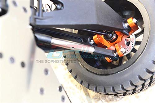 1/10 Baja Rey 4WD Desert Truck (LOS03008) Upgrade Parts Aluminum Front Knuckle Arm + Stainless Steel Adjustable Tie Rods - 18Pc Set Green