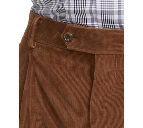 Tommy Hilfiger Mens Modern fit Dress Corduroy Pants 40/30 Brown Solid3