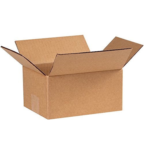 Image of Aviditi Shipping Boxes Small 8 inchL x 6 inchW x 4 inchH, 25-Pack | Corrugated Cardboard Box for Packing, Moving and Storage