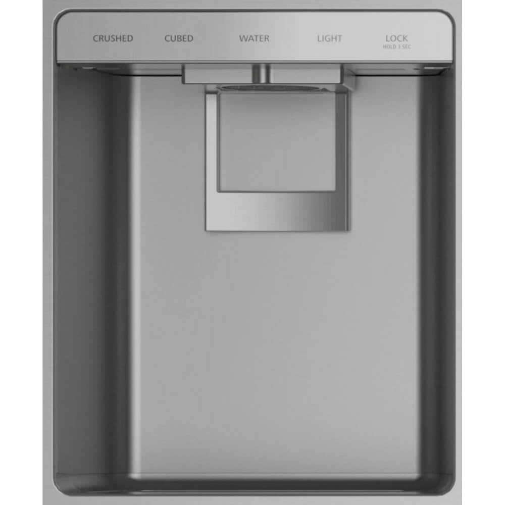 Monogram ZISS480DNSS 28.6 Cu. Ft. Stainless Steel Built-in Side by Side Refrigerator on Fridge.com
