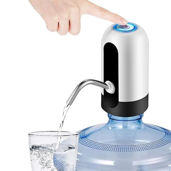 Electric Water & Oil Dispenser Pump for 20 Litre Bottle | Automatic Water Can Dispenser with Tap | Rechargeable Bottle Pump for Home, Kitchen, Office | Portable 20L Water/Oil Pump