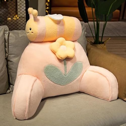 CokBlu ベッド・ソファー兼用 三角背もたれクッション ブルー うつぶせ対応 ゲーム・読書・テレビ視聴に最適 一人暮らし向け