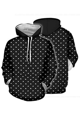 brehiay Sweat à capuche Wednesday Addams Cosplay imprimé 3D noir Sweat à capuche hommes femmes décontracté Streetwear Pullover Cover