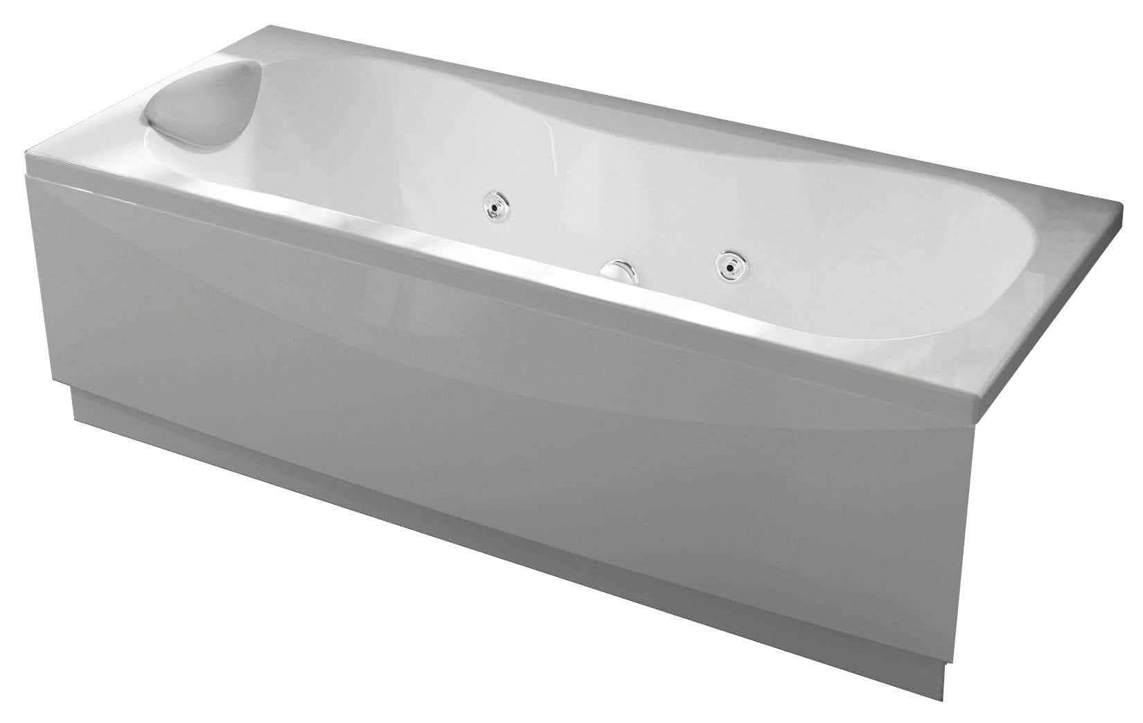 calypso - Bañera plus 170x70 izquierdo aireado llenado blanco 1 panel
