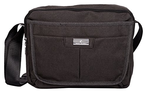 Image of Fabric 2-Liters Black 14 inch Laptop Bag (BAGTL0147)