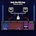DBPOWER Gaming Office 2-in-1 Keyboard with 3-Color LED backlighting, Ergonomic Waterproof Mechanical Feel Full-Size 104-key Gaming Keyboard, Office Equipment for PC laptops Computer