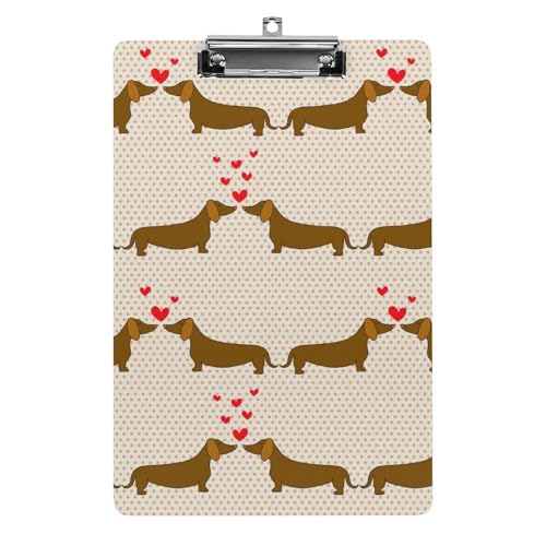 Planchettes à pince Amour De Chien A4 pour prendre des notes au bureau
