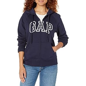 GAP Women’s Logo Hoodie Hooded Full Zip Sweatshirt